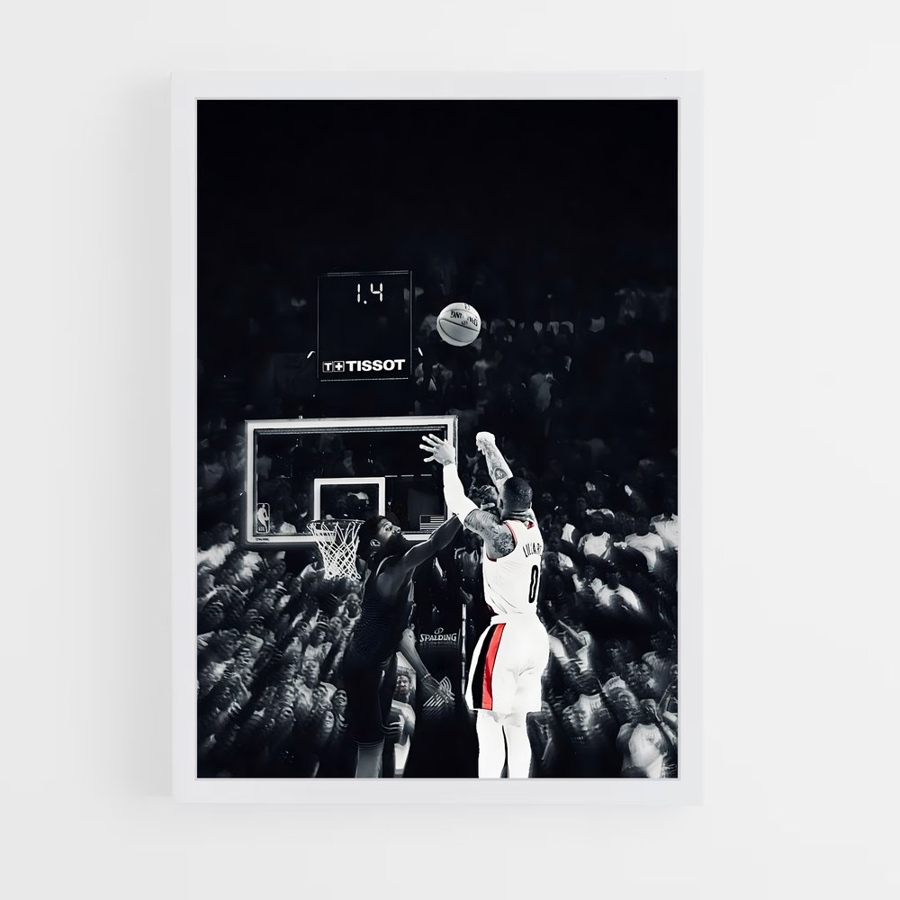 Poster Damian lillard précis – affiche Basketball (vue 3)